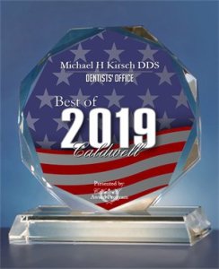 Dr. Kirsch top dentist 2019 badge