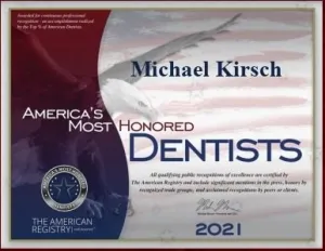 Dr. Kirsch - America's Most Honored Dentist 2021